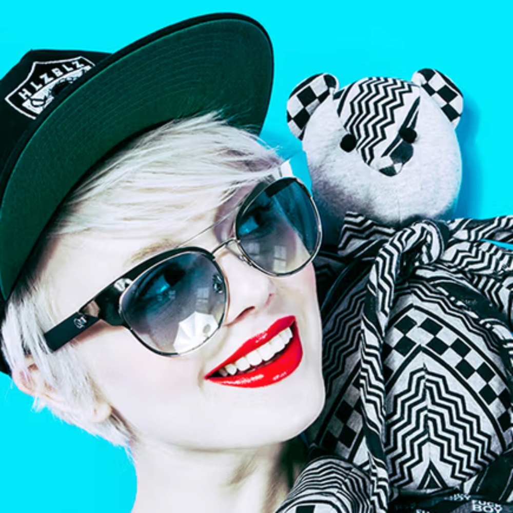 HELLZ BELLZ Punk Rocker Biker Zip Up NYC Double Hoodie Chevron Joan Jett HLZBLZ